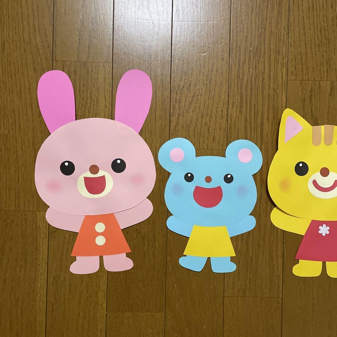 Amazon.co.jp: 壁面飾り動物4匹 定番 春夏秋冬 保育教材 Amazon.co.jp: 壁面飾り動物4匹 定番 春夏秋冬 保育教材