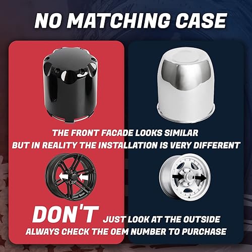 Miniatura 4 de Tapacubos centrales de repuesto para EZGO Yamaha SS Golf Cart Tapacubos centrales para llantas de 8, 10, 12 pulgadas, juego de 4 unidades, color