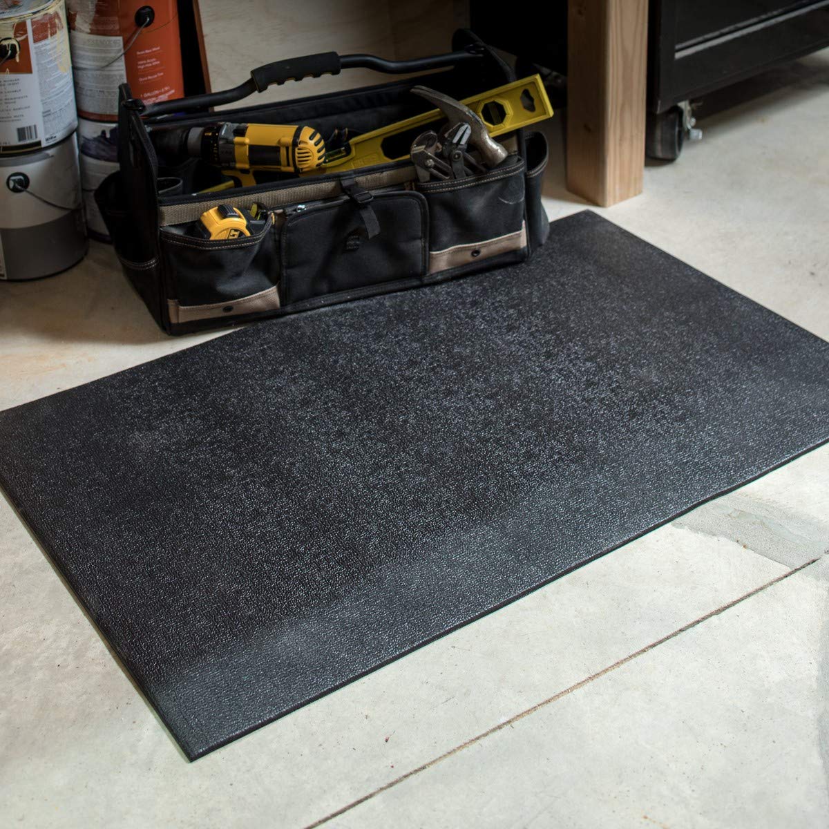 Duck Brand Alfombrilla de taller antifatiga [no adhesiva]: 38 in. x 24-3/4 in. (Negro)