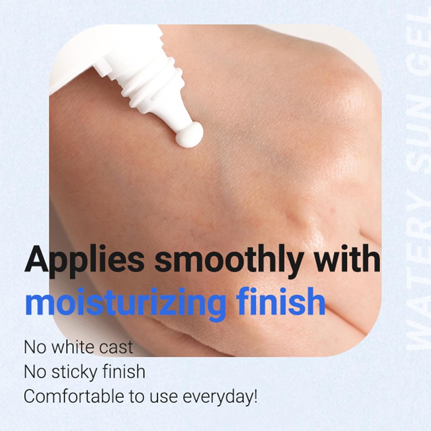 Hyaluronic Acid Watery Sun Gel SPF 50+ PA++++, Lightweight moisturizing Sunscreen with No White Cast,non-sticky UV Protection, 50ml - 2 Pack - Korean Sunscreen - Image 3