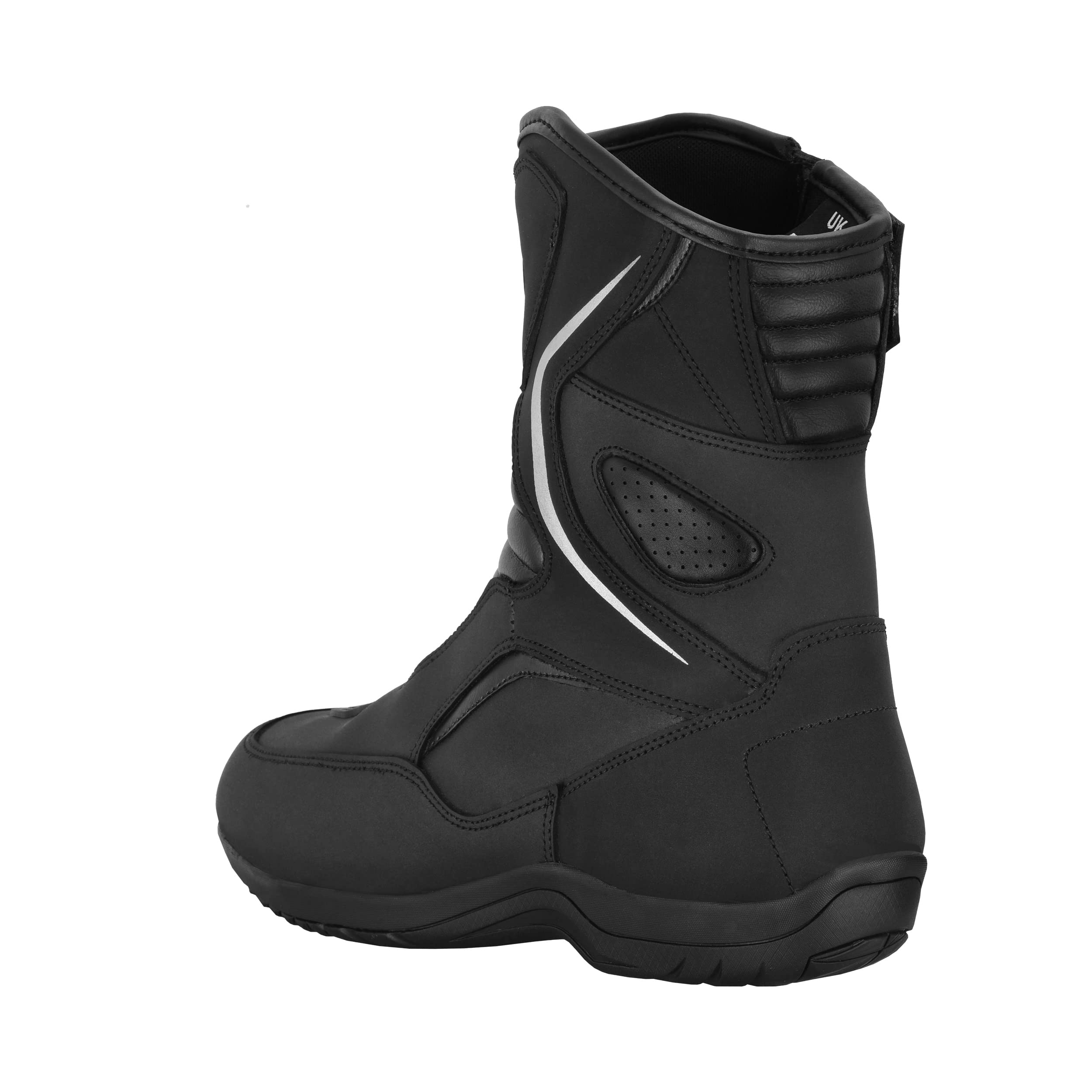 Botas de Motocross Hombre | Botas Piel Moto con Suela de Goma | Botas Motocicleta Rider de Cuero Proteccion para Hombre CE Approved EN 13634:2017