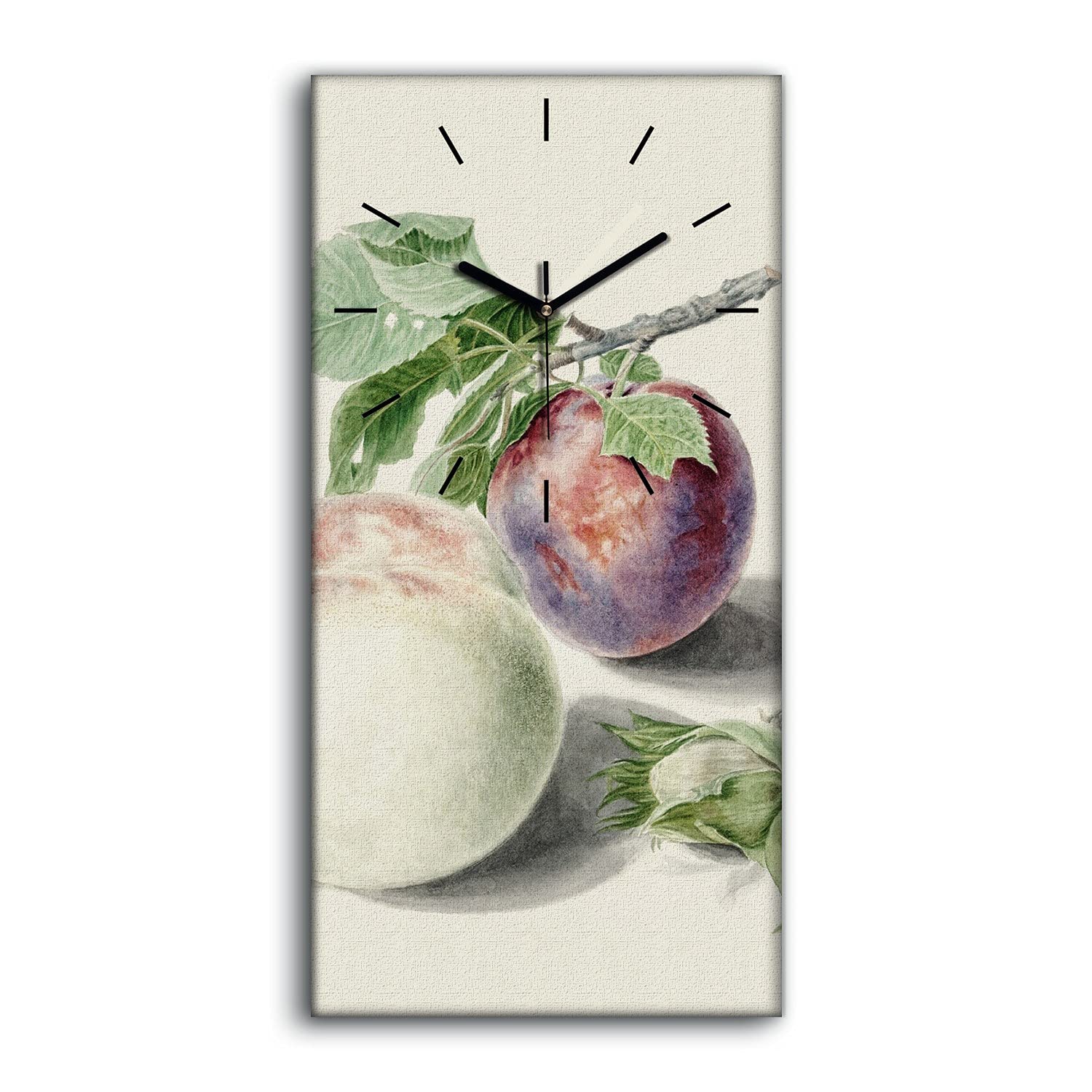 Horloge sur toile art moderne decoration haut de gamme salon chambre 30x60