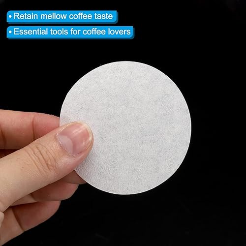 Miniatura 4 de PATIKIL Mocha Pot - Filtro de papel redondo desechable de 2.2 pulgadas de diámetro exterior para máquina de café expreso, cafetería, oficina, hogar,