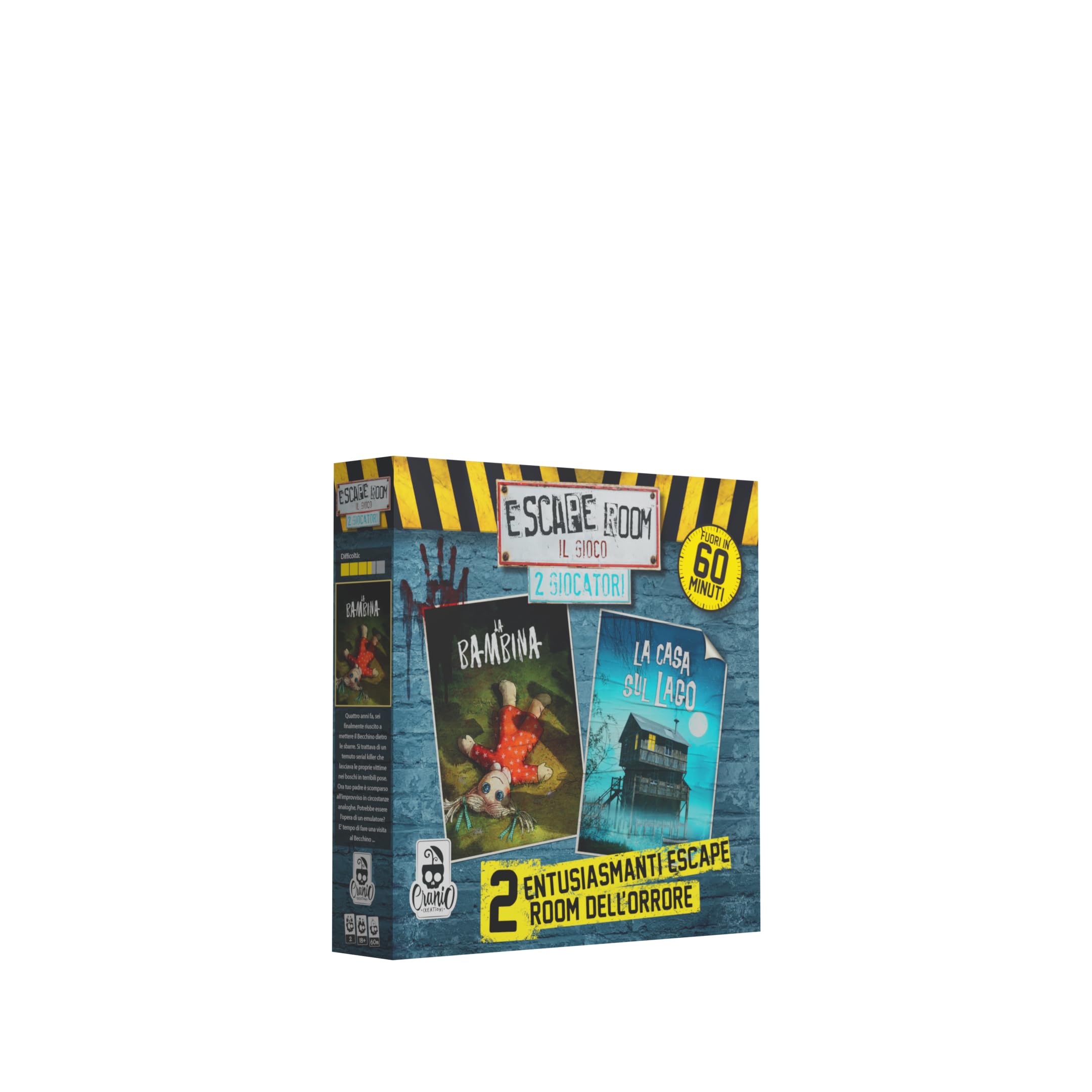 Cranio Creations - Escape Room 2 Horror Players, The Emotion of a True Escape Room at Your Home, Italian Language Edition