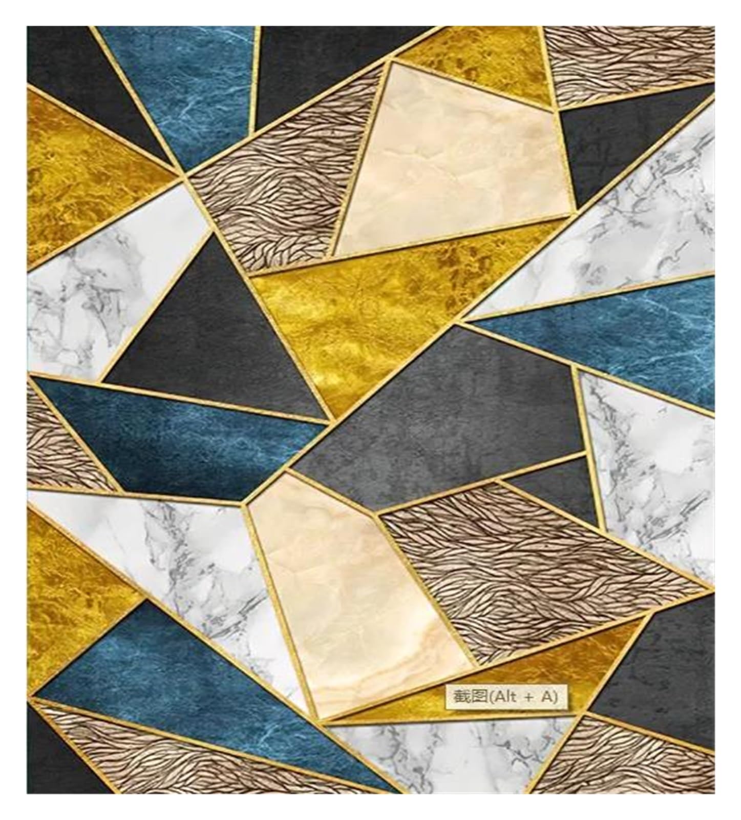 Peinture de luxe abstraite XENITE : décoration murale haut de gamme