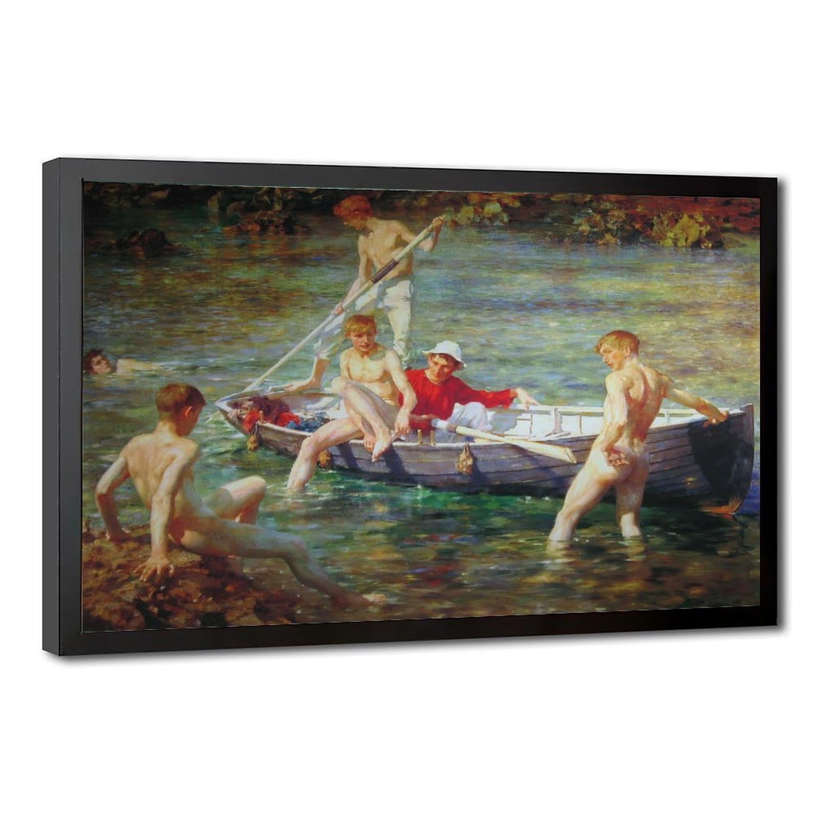 Toile tendue Ruby Henry Scott Tuke - Affiche malachite 30x45cm - 8