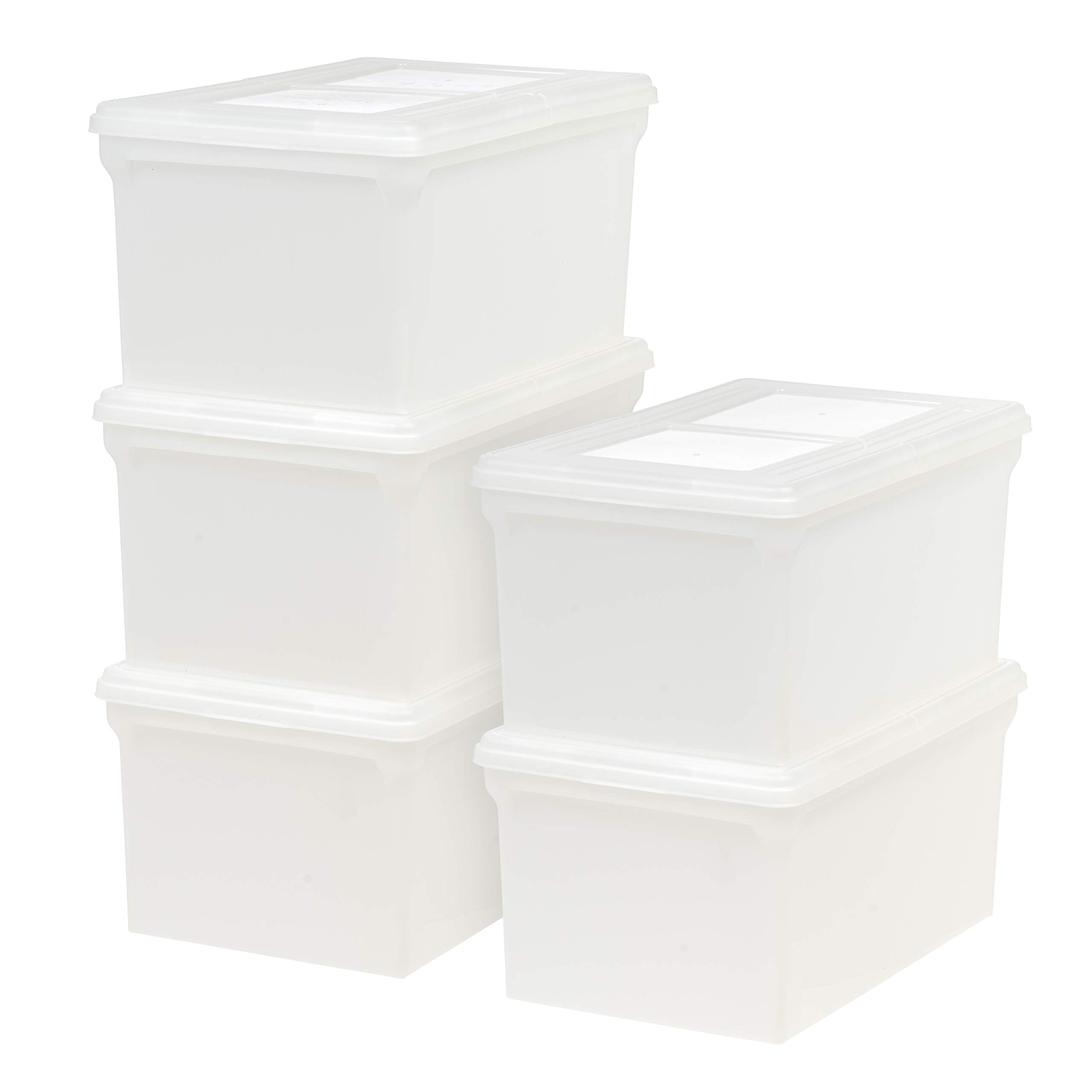 Buy IRIS USA Letter & Legal Size Plastic Storage Bin Tote Organizing