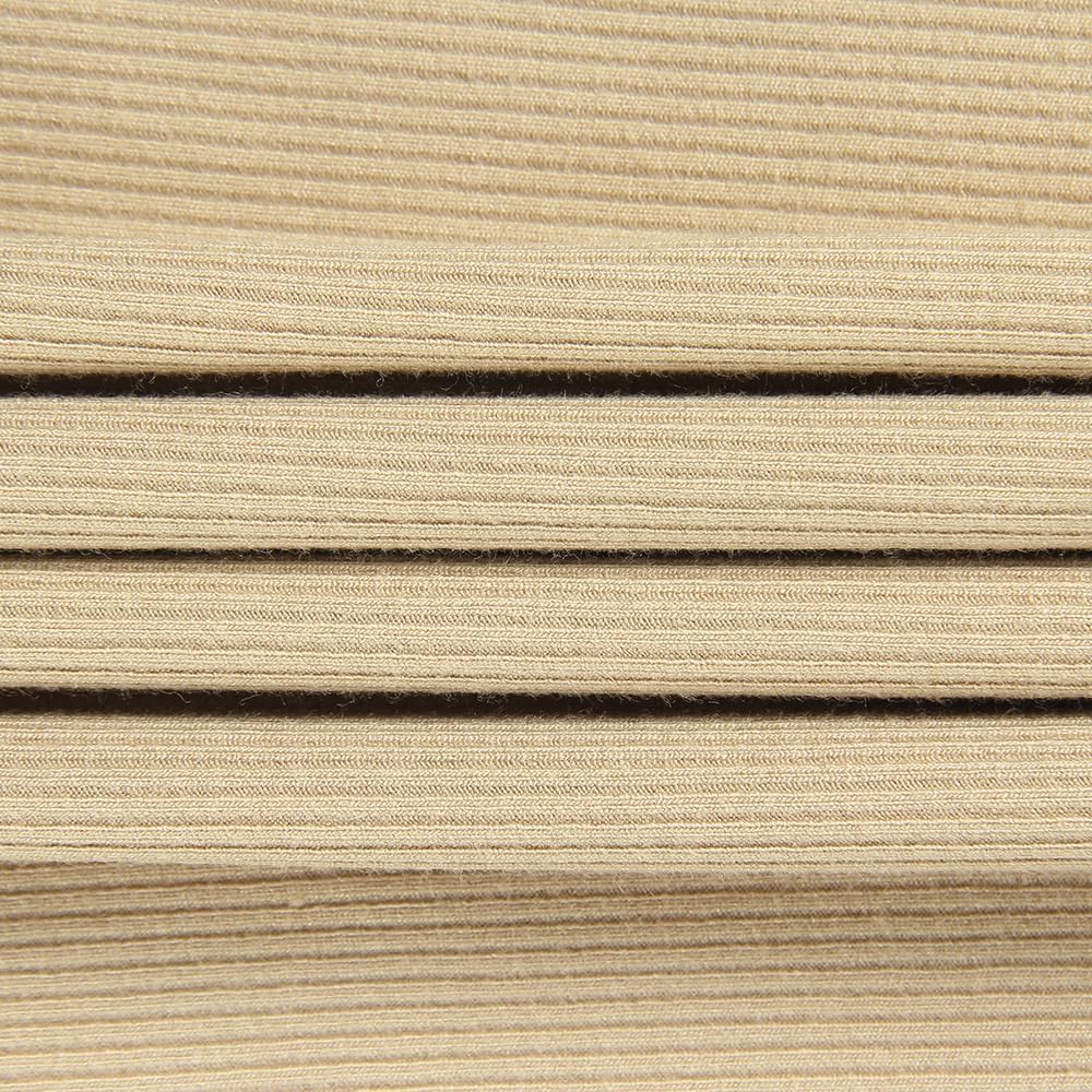 GEMBERA Womens Ribbed Long Sleeve Crewneck Casual Slim Basic Shirts Fitted Knit Tops - Image 7