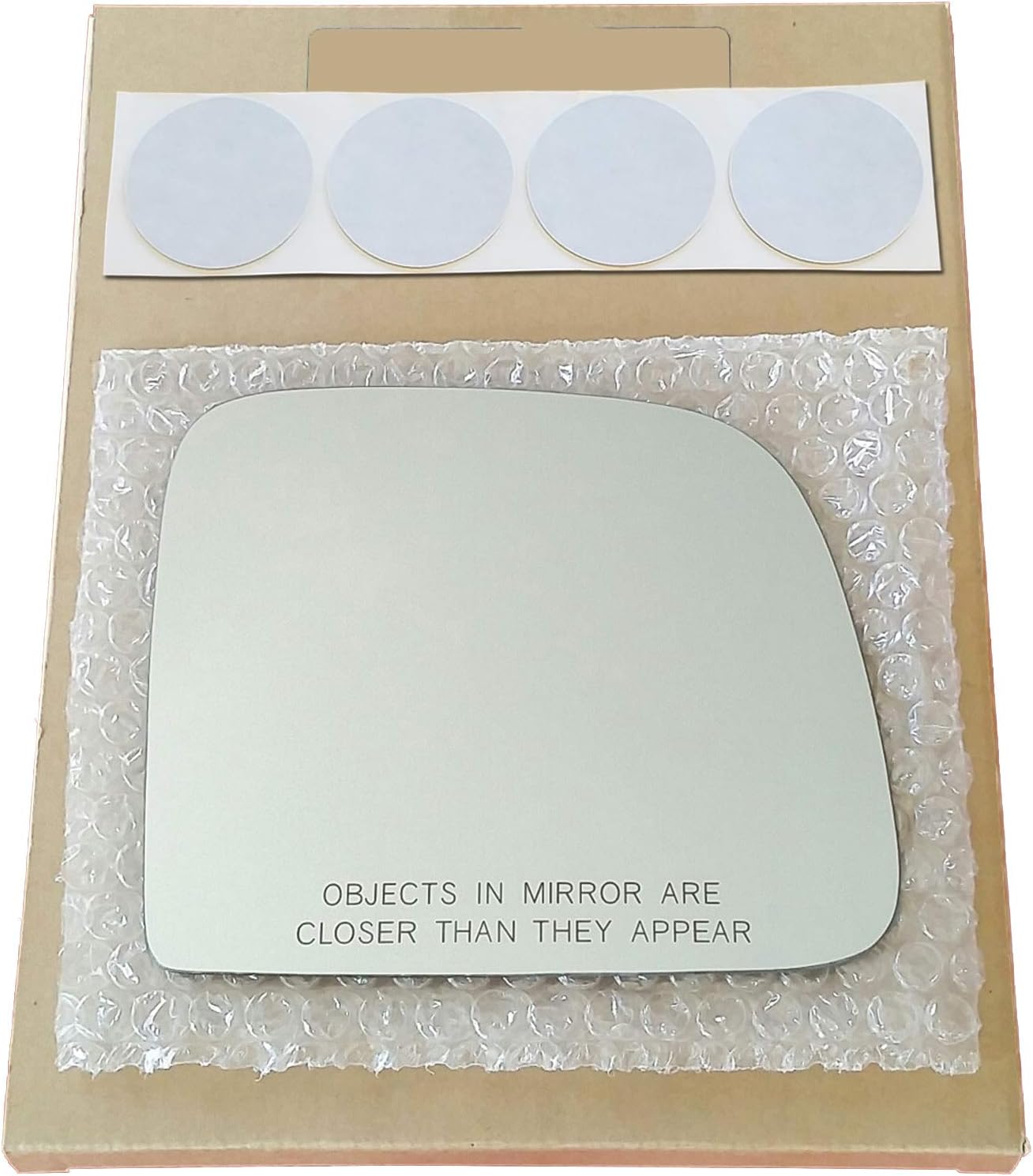 Mirror Glass Replacement + Adhesive Pads for 1993-2005 Ford Ranger Passenger Side - Fits Manual Mirror (1994 1995 1996 1997 1998 1999 2000 2001 2002 2003 2004 93 94 95 96 97 98 99 00 01 02 03 04 05)