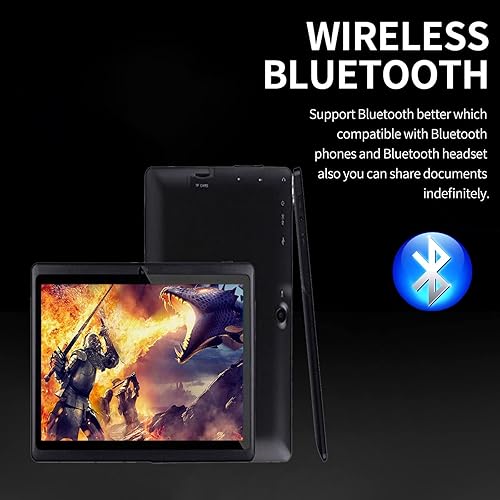Miniatura 4 de Tabletas para niños de 7 pulgadas, pantalla HD 2025, procesador de doble núcleo de 1 GB + 8 GB, batería de larga duración de 3000 mAh, soporte para