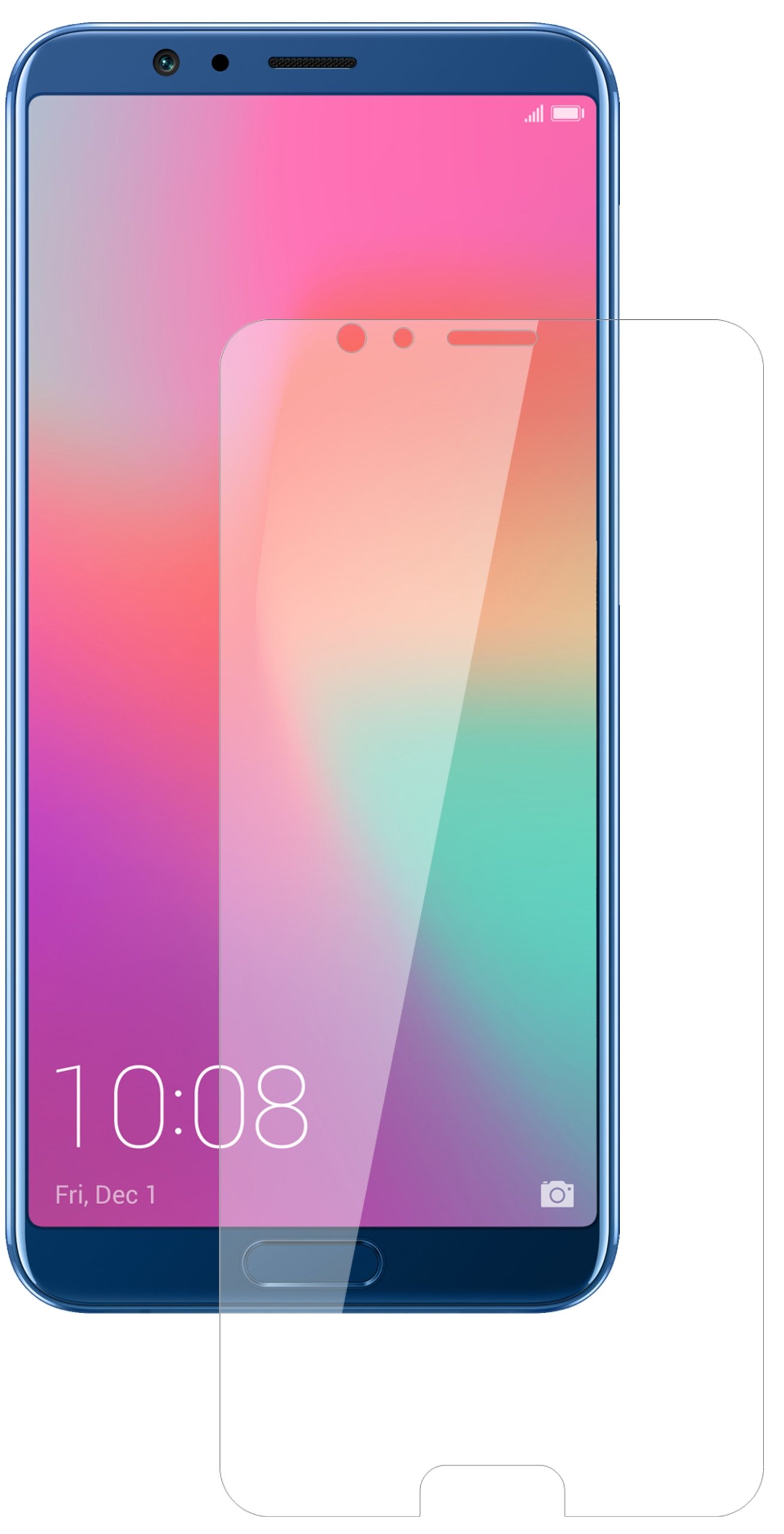 Dipos - 2x Pellicola Protettiva Opaco Compatibile Con Honor 10i Posteriore Protezione Vetro Flessibile 9h 4051837402570