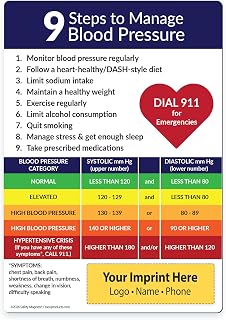 Safety Magnets by ZOCO – 100-Pack Custom Blood Pressure Management Magnets
