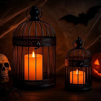Amanda　枕屏風 Amazon.com: VELA LANTERNS Bird Cage Decor Candle Holder