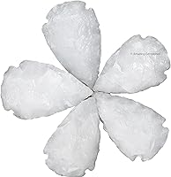 Vista 29 de Amazing Gemstone Punta de flecha de cuarzo Aura de Titanio, cristal y piedra curativa, cabeza de flecha de roca pedernal – 2 a 3 puntas de flecha