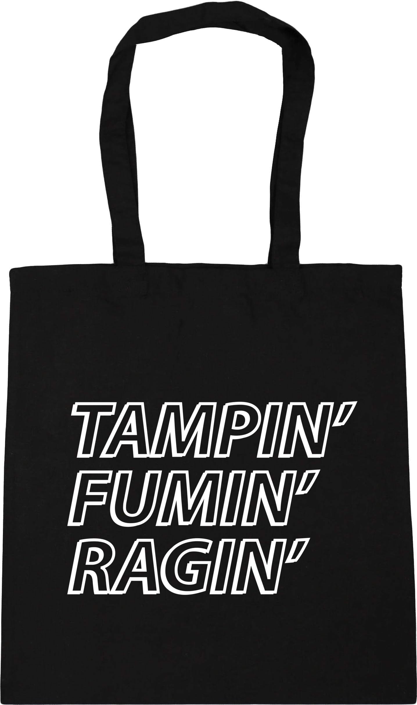 Hippowarehouse Tamping fuming raging Welsh Tote Shopping Gym Beach Bag 42cm x38cm, 10 litres