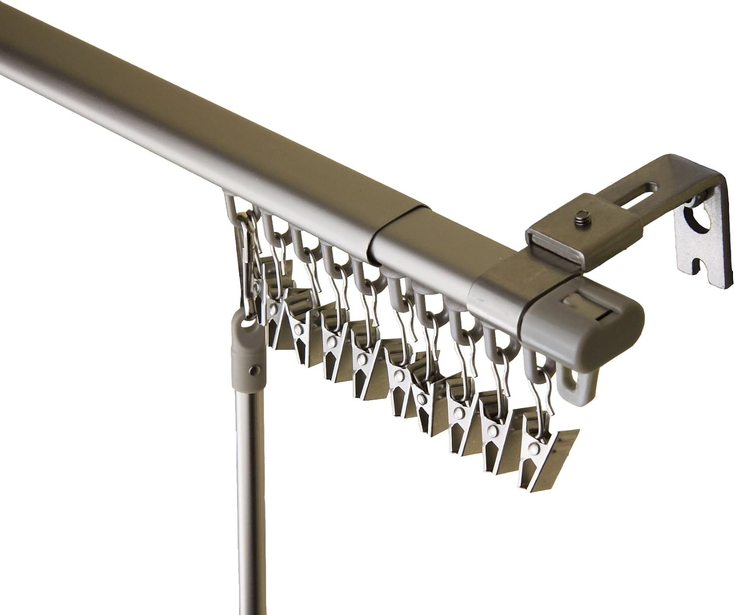 A&F Rod Decor - Sterling Adjustable Track 48-84 inch - Silver