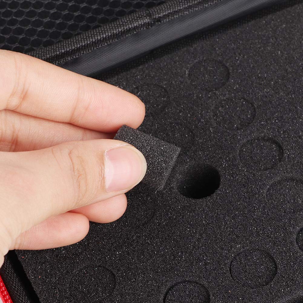 Akozon 30 Botellas de 1-3Ml Soporte de Aceite Esencial Estuche de Transporte de Viaje Caja de Alenamiento Estuche para Rollo (Black)