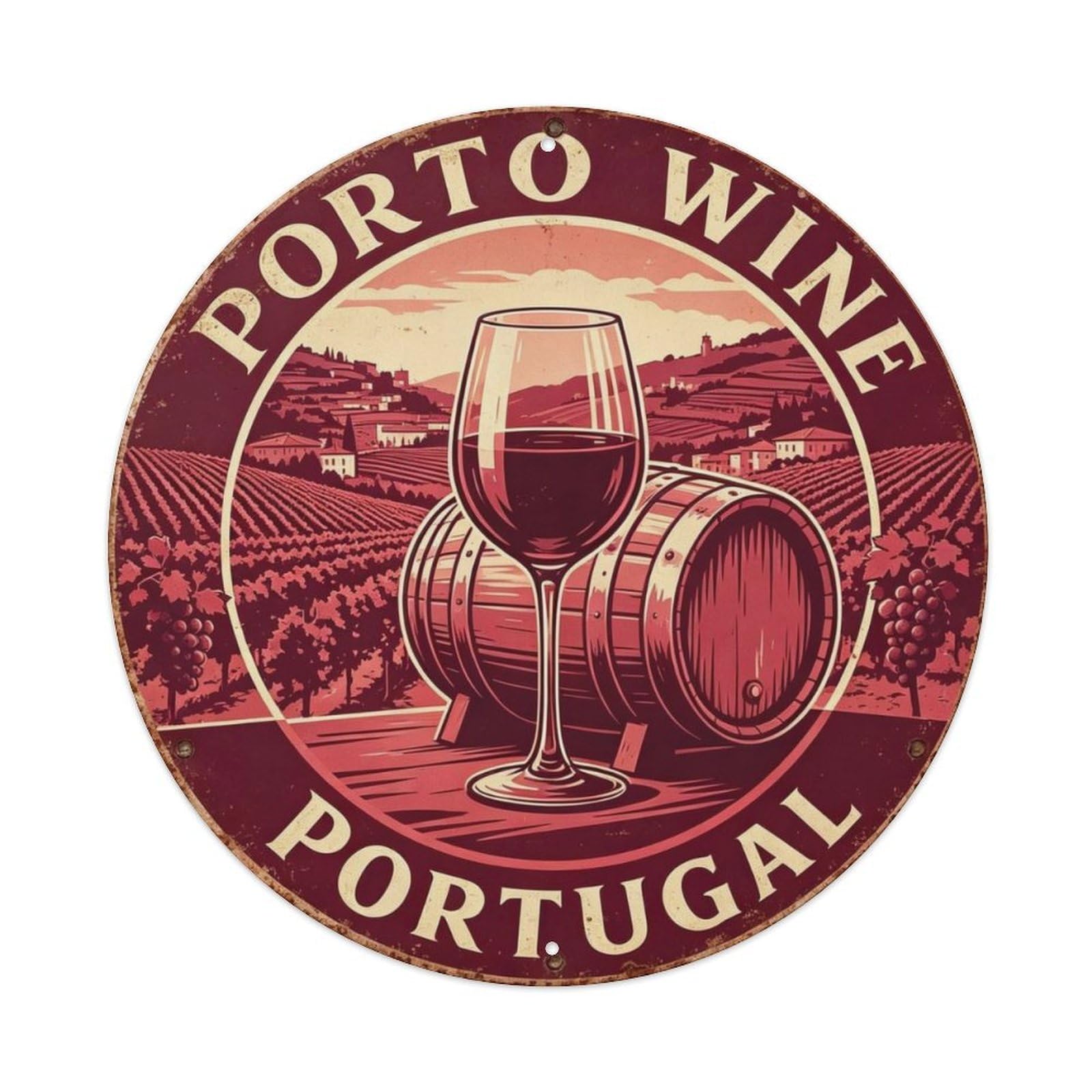 Porto Wine Portugal Metal Tin Sign Plaque