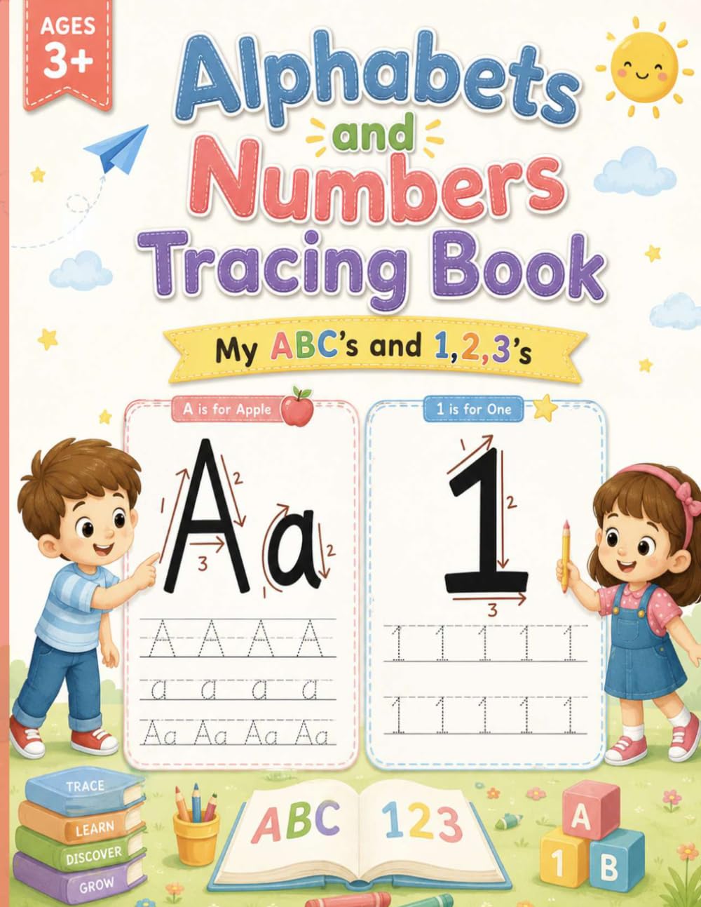 Alphabet and Number Tracing Workbook for Kids