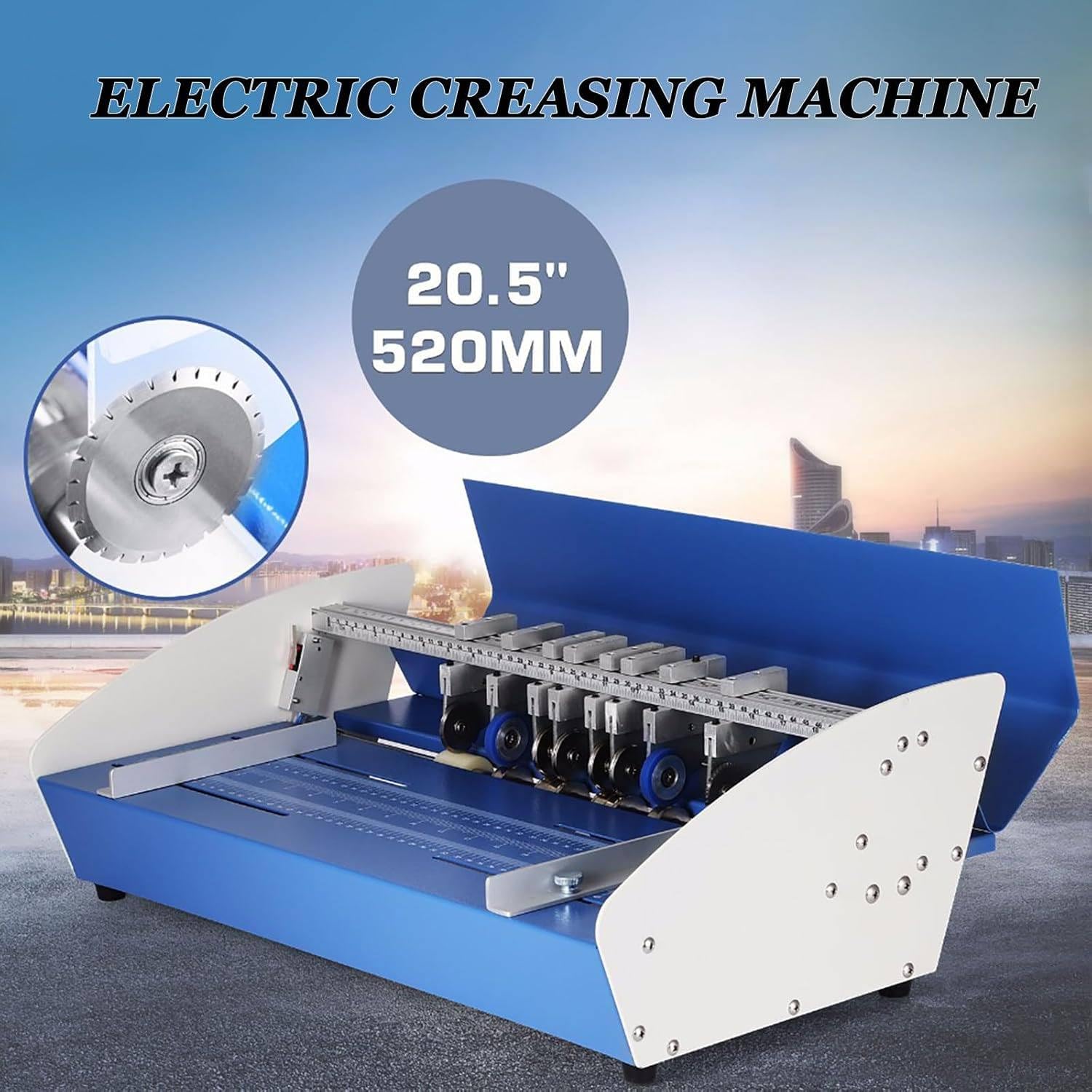 Macchina per piegatura elettrica 3 in 1, tagliacarte, 460 mm, resistente, per copertine di libri da ufficio e inviti ad eventi