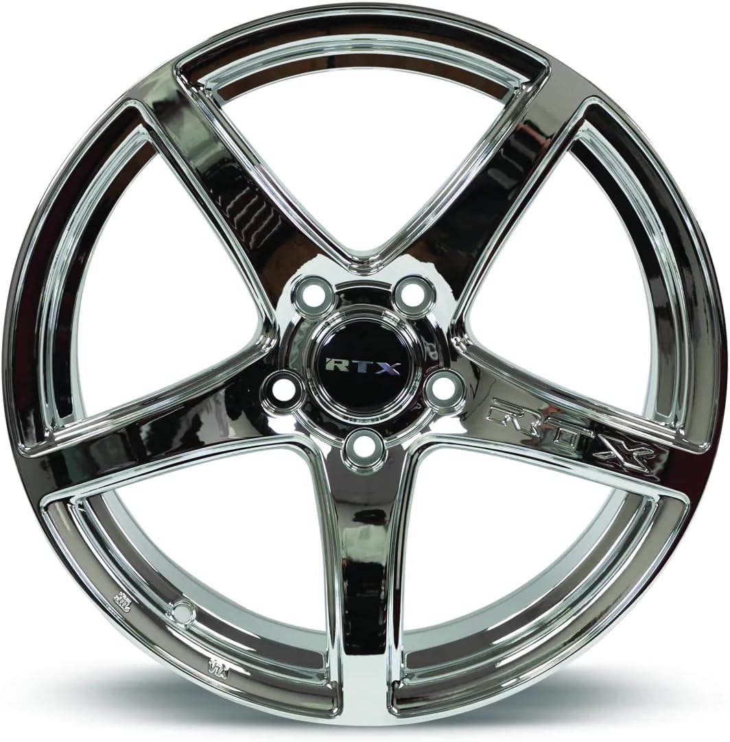 RTX ILLUSION Custom Wheel - 18x8, 42 Offset, 5x114.3 Bolt Pattern, 73.1mm Hub - Chrome PVD Rim