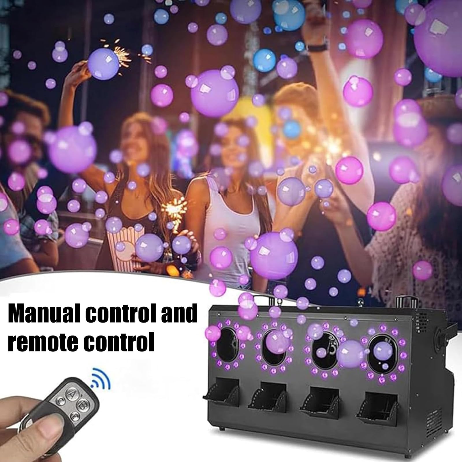 Zewnętrzna Wytwornica Dymu Na Halloween O Mocy 3000 W Z 28 Diodami Led 3 W I Pilotem. Idealna Na Imprezy, Halloween, Boże Narodzenie I Występy Dj-Ów