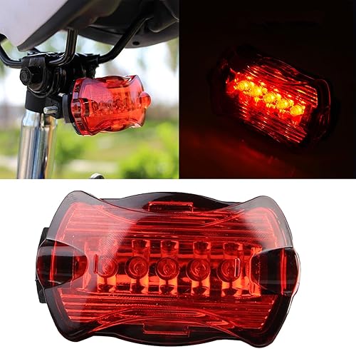 Miniatura 2 de 2Pcs Warning Light Night Cyclings Bikes Rear Warning LED Bikes LED Light