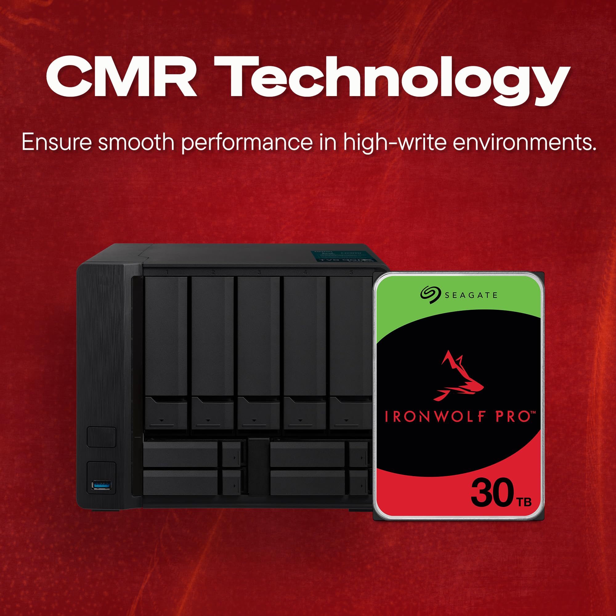 Seagate IronWolf Pro 30TB Enterprise NAS Internal HDD Hard Drive