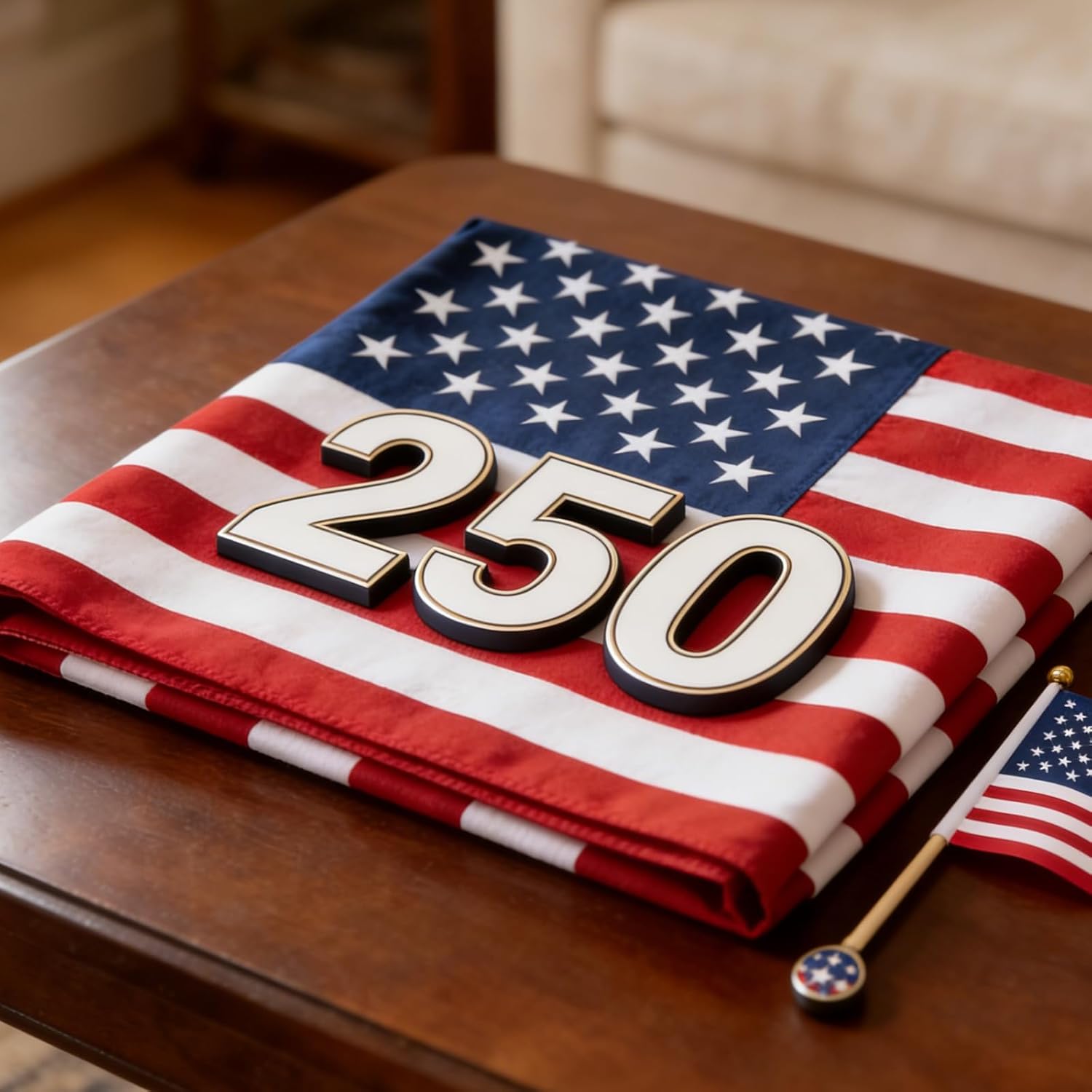FRF American Flag 3x5 ft 100% Cotton US Flag, Heavy Duty Embroidered Stars and Sewn Stripes, Soft Cloth USA United States Flags with Brass Grommets for Outdoor Indoor