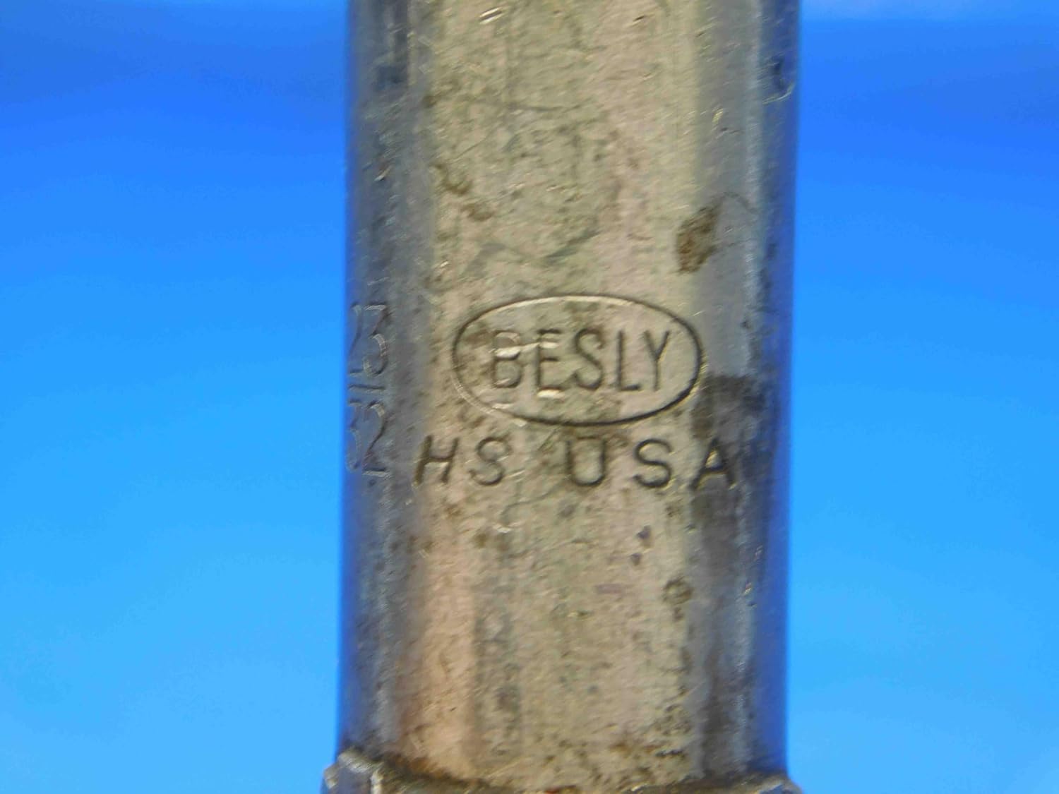 BESLY 23/32 O.D. HSS Reamer Morse Taper #2 Shank 8 Flute MT2 .7187 USA Made - JC1057AK3