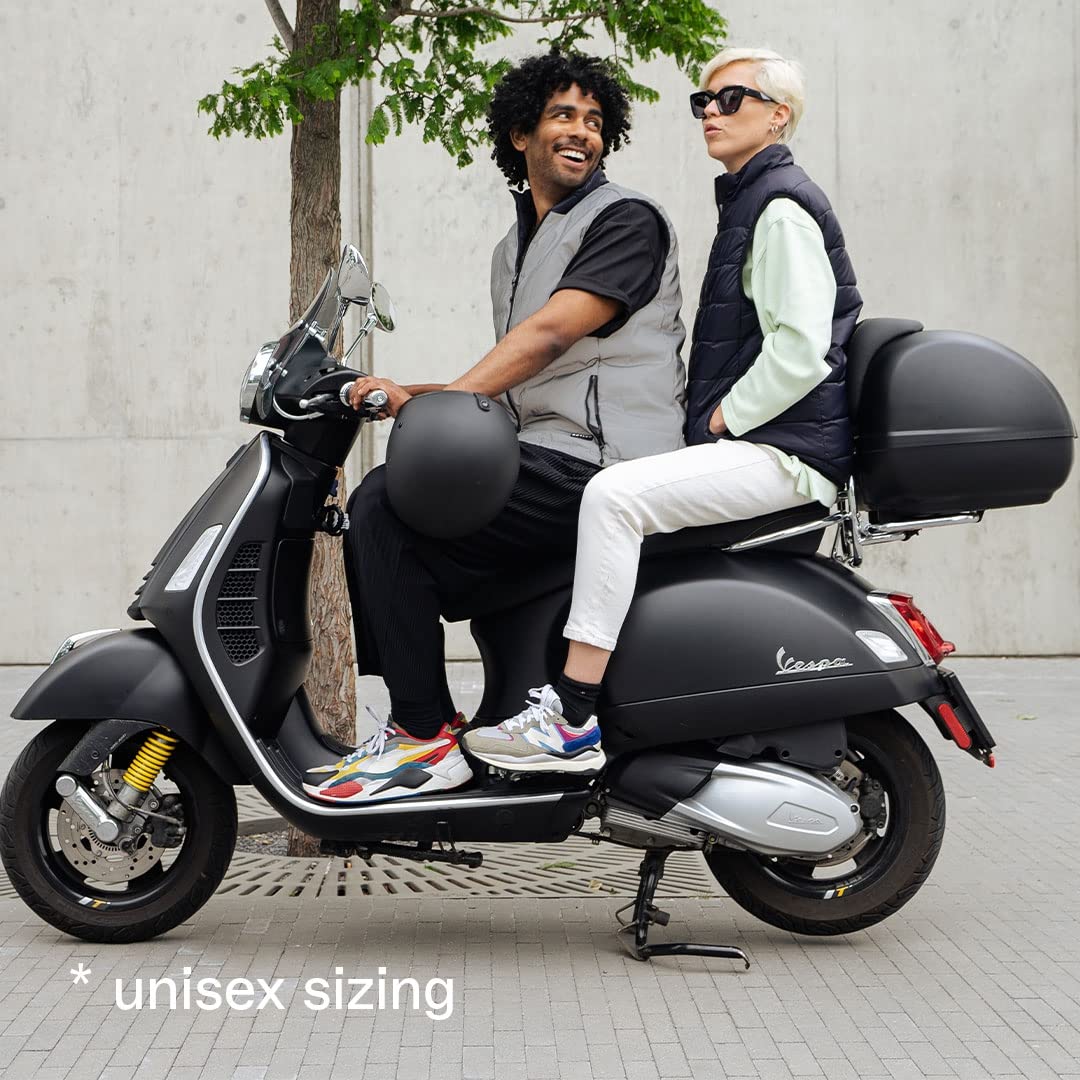 gofluo. - Reverse Bodywarmer - Reflektorweste - Sicherheitsweste - Fluo Warnweste - Reflektierende Jacke - Sichtbar im Dunkeln für Wanderer, Joggen, Fahrrad - Navy - XL