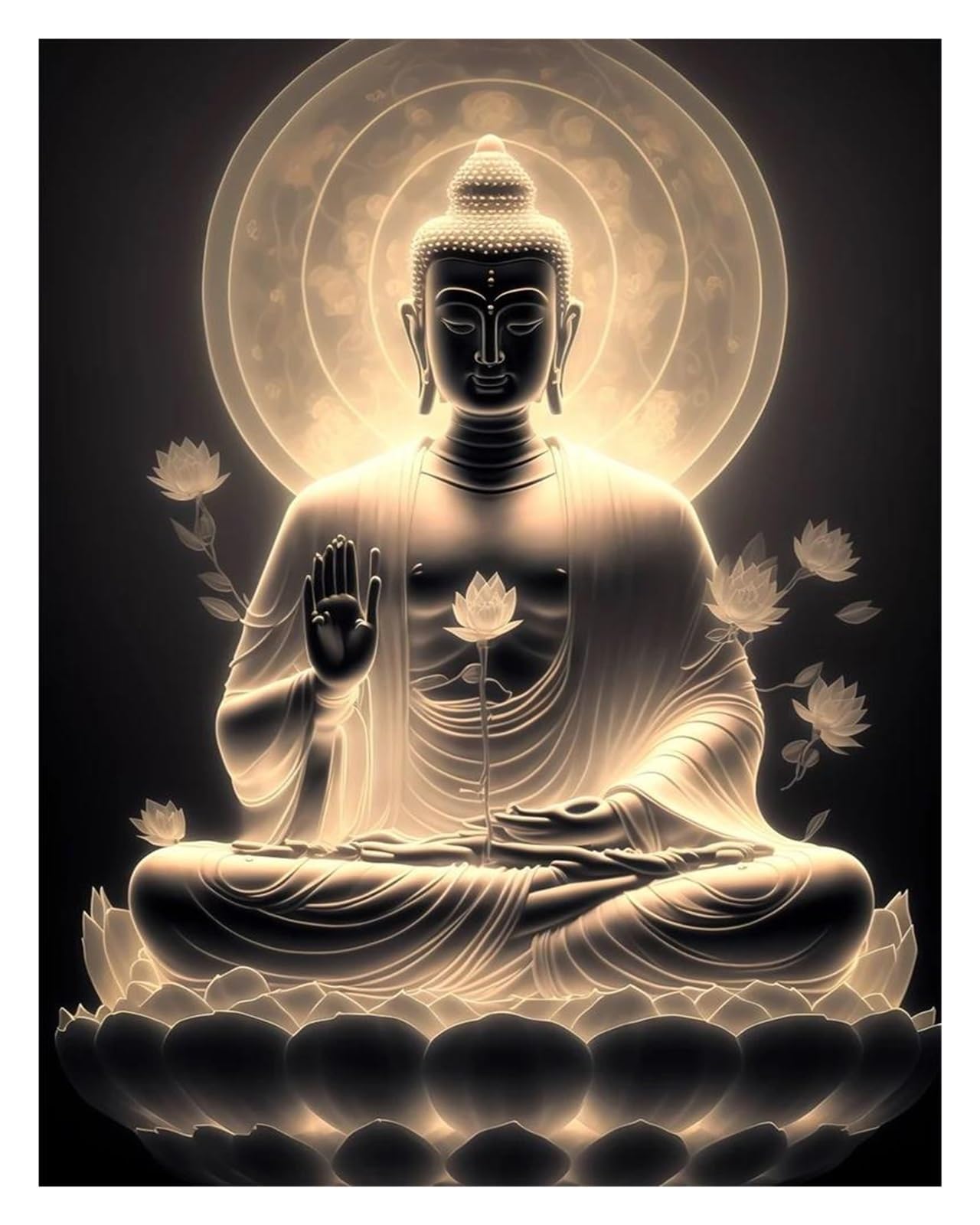 Cuadro de Buda zen para crear un rincón de meditación en casa