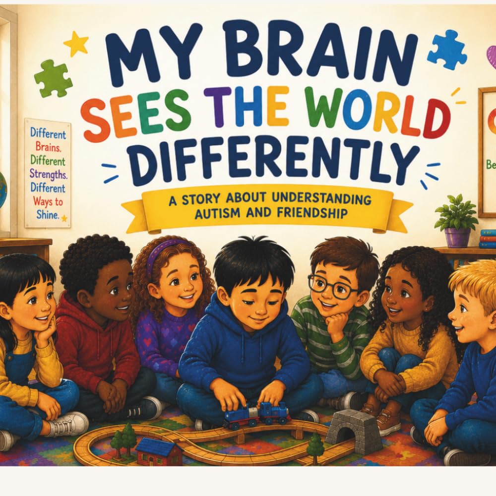 My Brain Sees the World Differently: A Heartwarming Autism Picture Book About Friendship, Kindness, Neurodiversity, and Understanding Feelings for Kids Ages 4–8