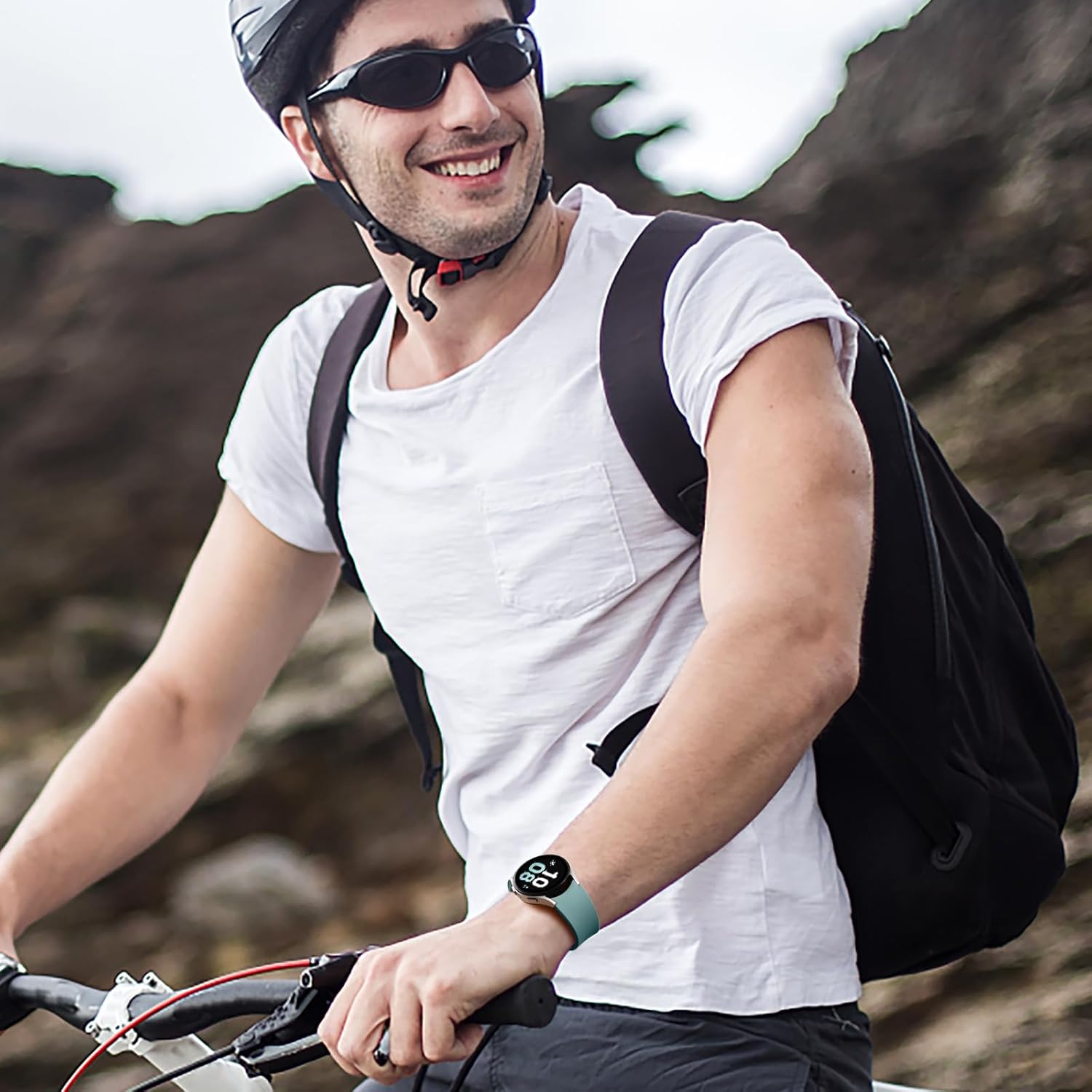 Maledan No Gap Bands Compatible with Samsung Galaxy Watch 7 6 5 4 FE Band 40mm 44m, Galaxy Watch 5 Pro Band 45mm/Watch 6 4 Classic 43mm 47mm 46mm 42mm, 20mm Soft Silicone Sport Wristbands Women Men - Image 7