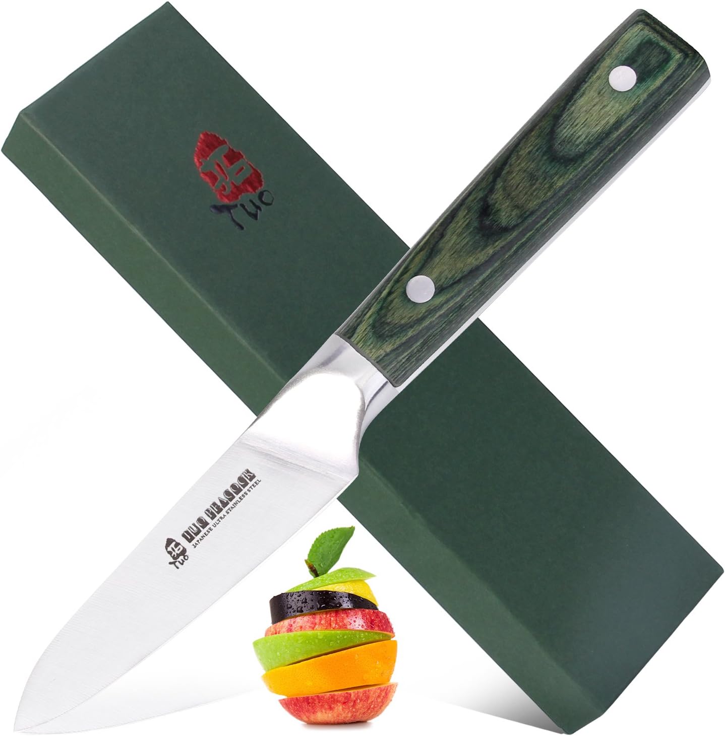 TUO Cutlery TC1105 Peacock Series 3.5" Paring Knife