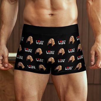 Custom Matching Underwear for Couples, Funny Bridal Shower Groom Gag Gift, Bachelorette Wedding Anniversary Engagement