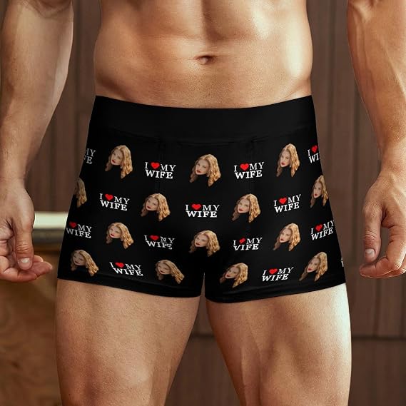 Custom Matching Underwear for Couples, Funny Bridal Shower Groom Gag Gift, Bachelorette Wedding Anniversary Engagement