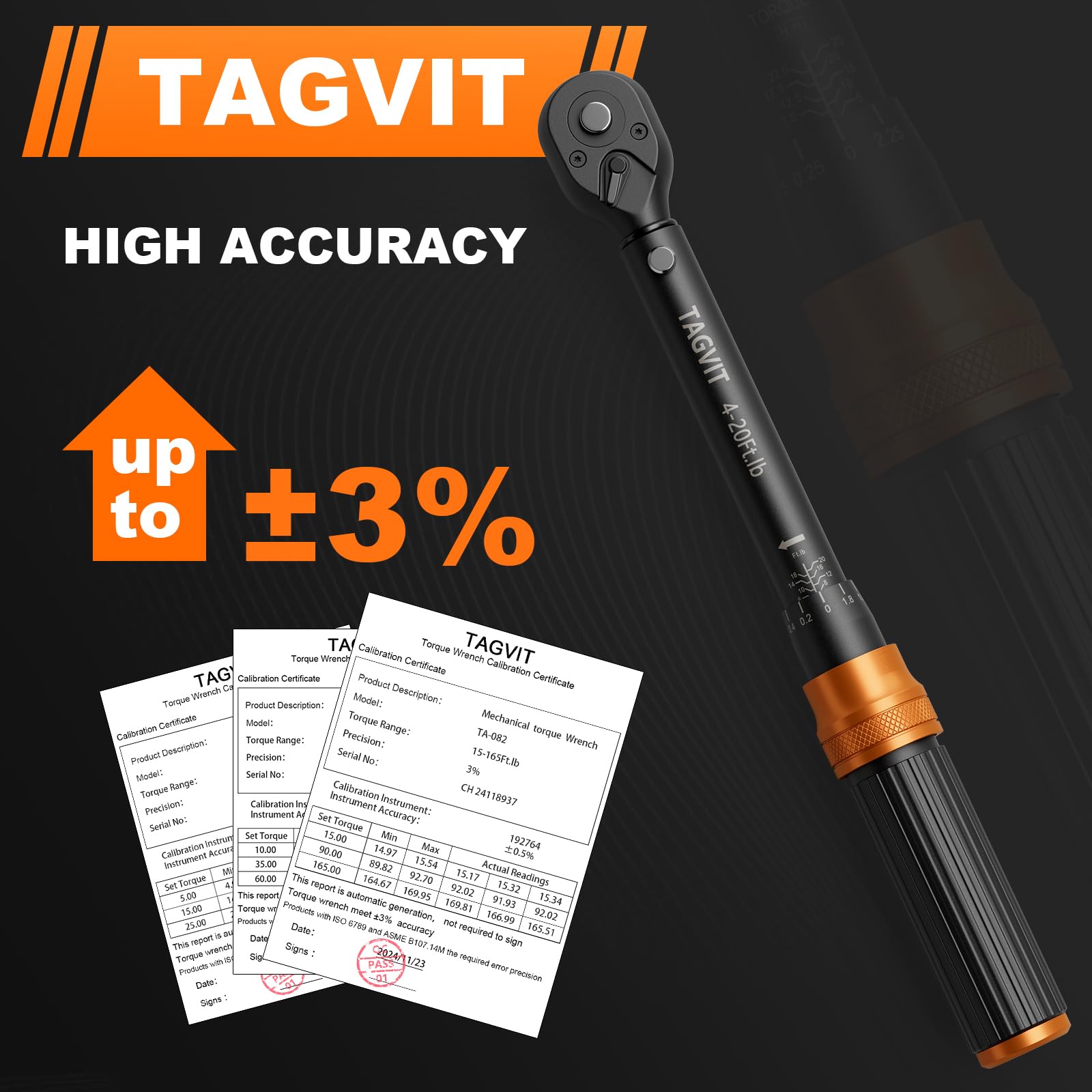 Amazon | トルクレンチ3点セット、1/4、3/8、1/2インチドライブ