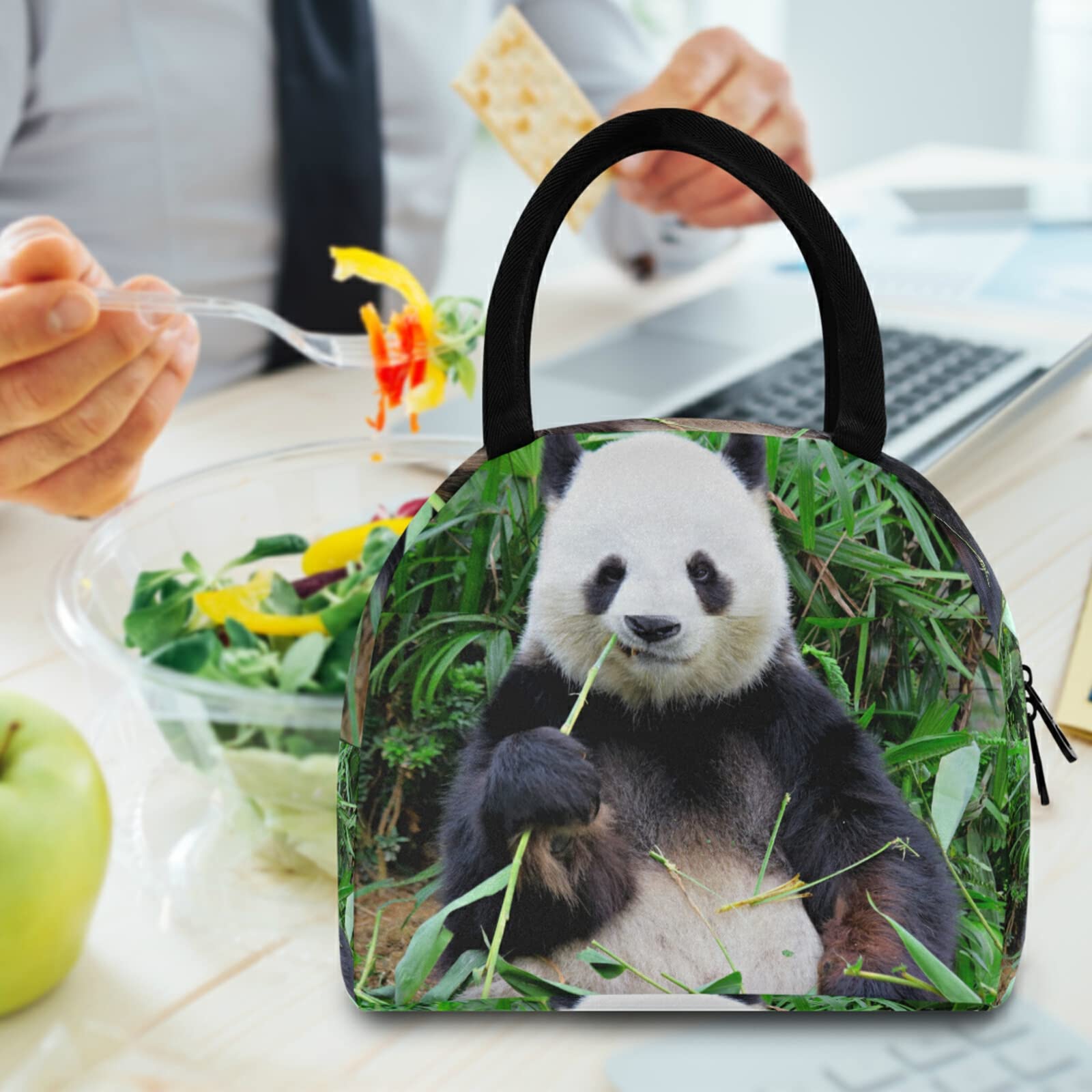 Borsa Termica Per Pranzo A Forma Di Panda, 27x16x17 Cm, Isotermica E Impermeabile, Per Scuola, Lavoro E Picnic