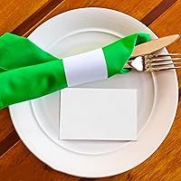 Vista 7 de NATURALABEL Banda de Servilletas Estándar, Anillos de Servilleta de Papel Autoadhesivos 2000-Unidades (Blanco)