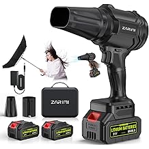 YUQUESEN Cordless Leaf Blower, 980,000 RPM Handheld Leaf Blower with 2 X 4.0Ah Batteries &amp; Charger, Lightweight Leaf Blowers for Patio Cleaning, Lawn Care, Leaves, Dust - Cool Black