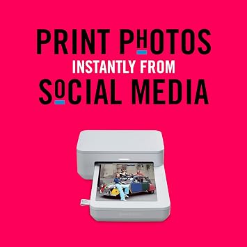 HP Sprocket Studio Photo Printer Personalize & Print, Water-Resistant 4x6 Pictures (3MP72A)