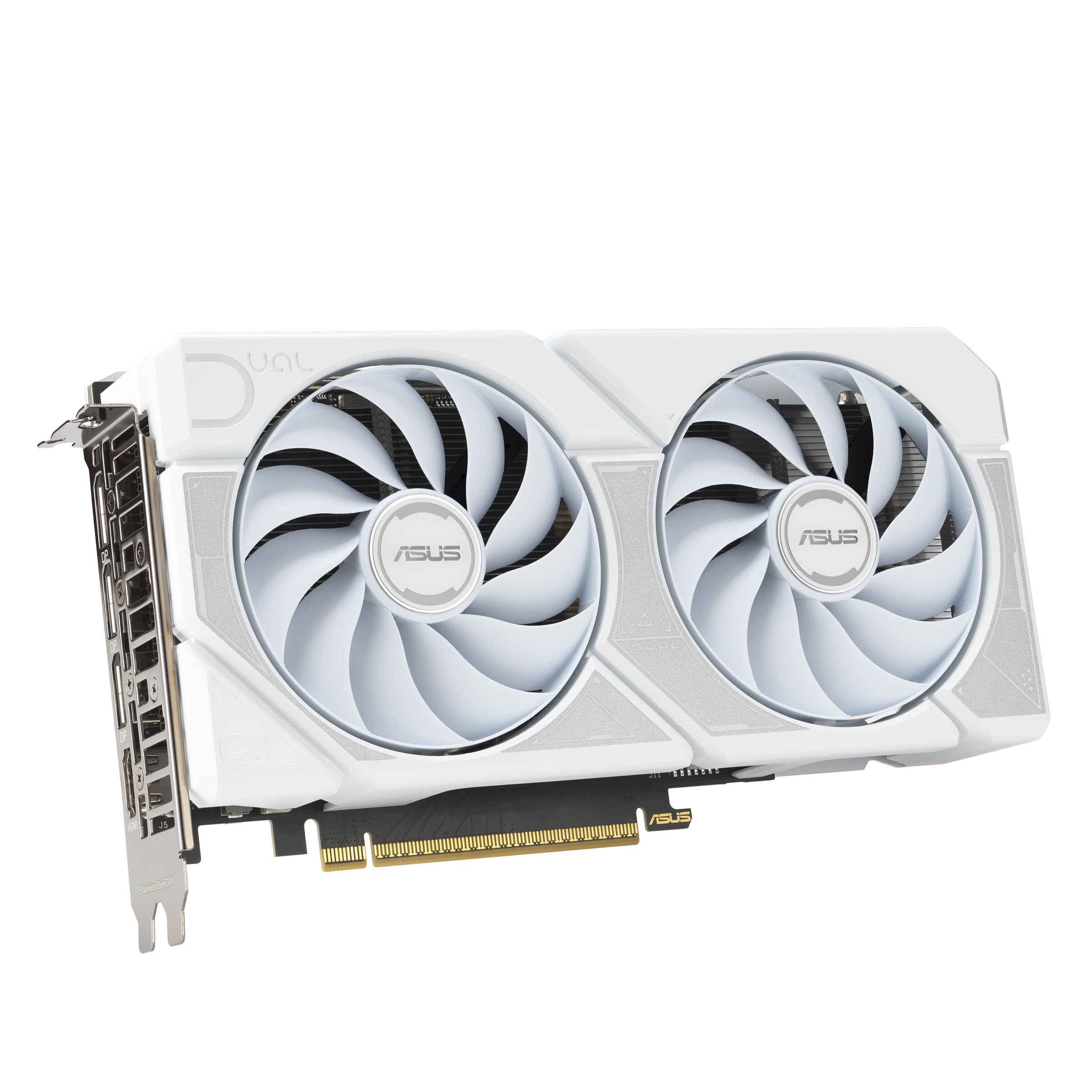 ASUS Dual GeForce RTX 5060 Ti 16GB GDDR7 White OC Edition (PCIe 5.0, 16GB GDDR7, DLSS 4, HDMI 2.1b, DisplayPort 2.1b, 2.5-Slot Design, Axial-tech Lüfterdesign, 0dB Technologie und mehr)