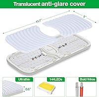 Vista 5 de Luces interiores de caravana, luces LED de 12 voltios de 1200 lm, luces de cámper de 12.5 W, luces LED de RV para interiores de 12 V, luz de cúpula