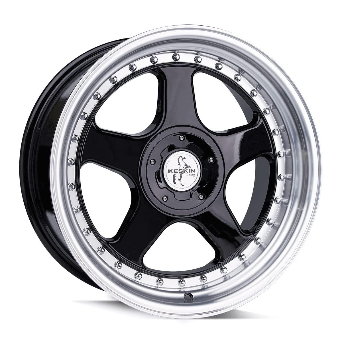 Keskin KT1 10,0 x 18 cali felga aluminiowa Black Lip Polish