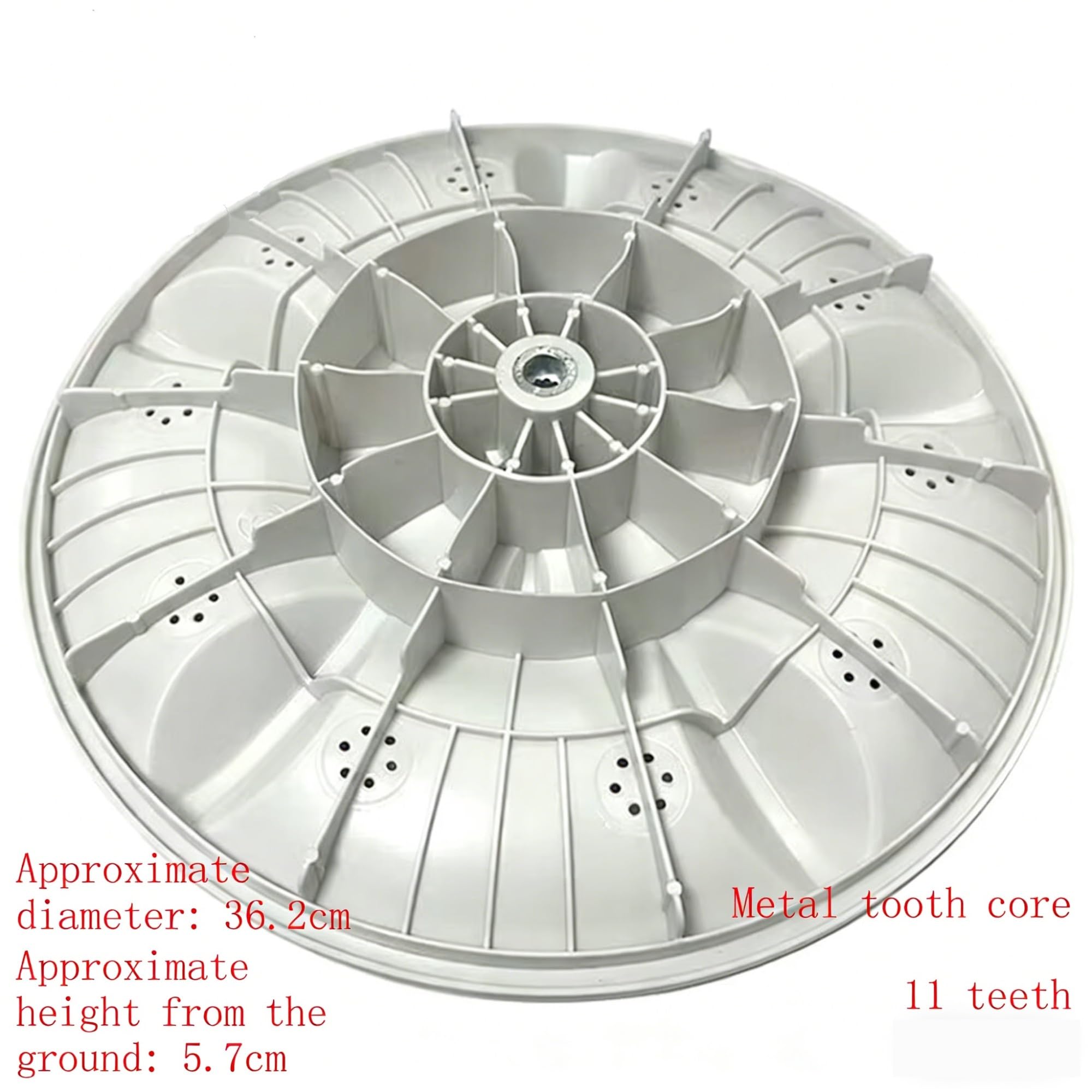Pulsatore for Lavatrice Compatibile for MELNG XQB80-9868 XQB80-9880J-9878 36,2 Cm 11 Denti Girante Accessori Di Ricambio