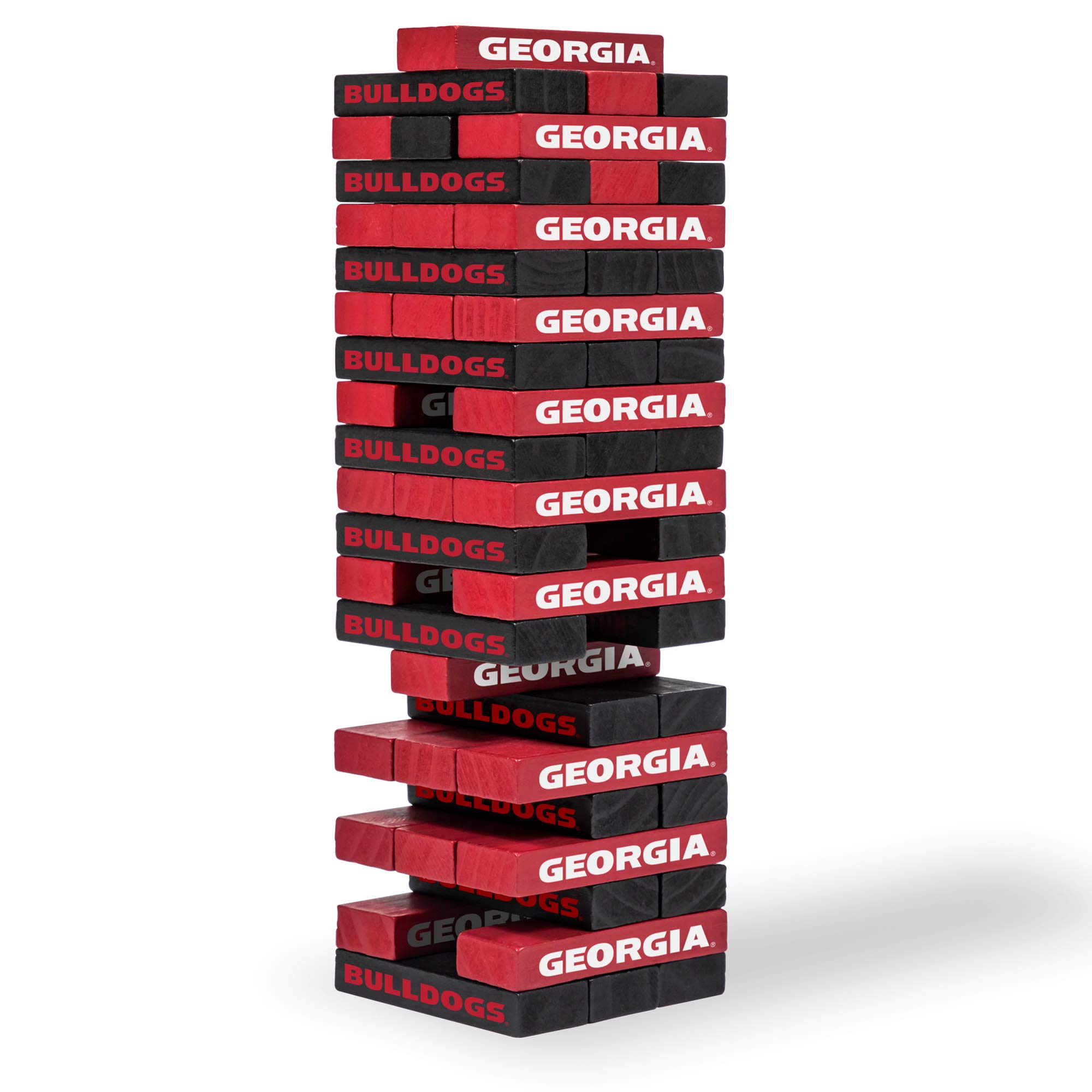 Wild Sports NCAA Pro Football Tabletop Stackers Block Game for College Football Fan, Dorm Game, Tailgate