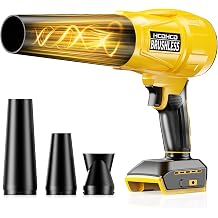 Cordless Jet Dry Blower Compatible with Dewalt 20V Battery, 750 CFM Handheld Leaf Blower, Mini Turbo Jet Fan & Power Air Duster for Car Drying, Yard Cleaning Tool Only