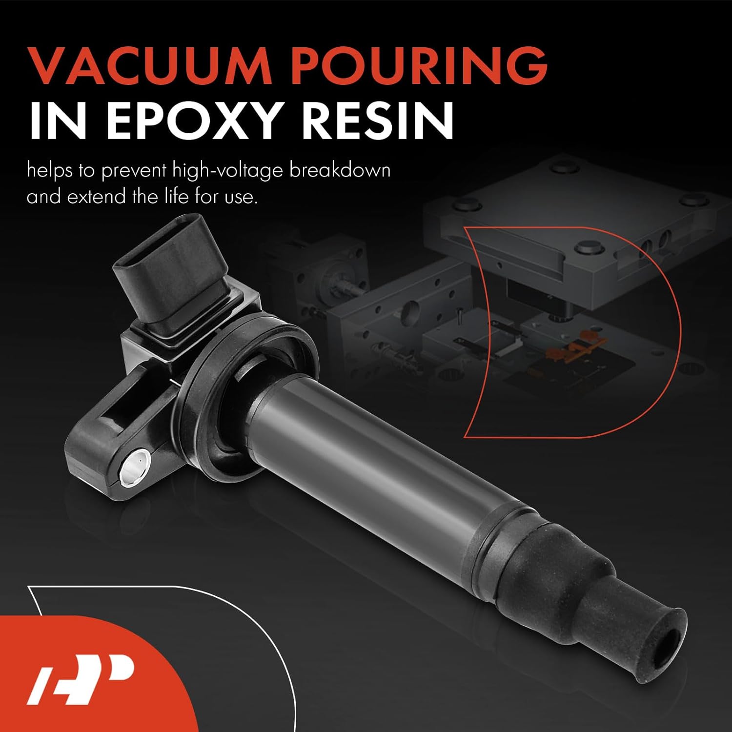 A-Premium Set of 8 Ignition Coil Pack Compatible with Toyota Tundra 2000-2009, Sequoia 2001-2009, 4 Runner 2003-2009 & Lexus SC430 2002-2010, GX470 2003-2009 [V8 4.3L/4.7L], Replace# 90919-02230