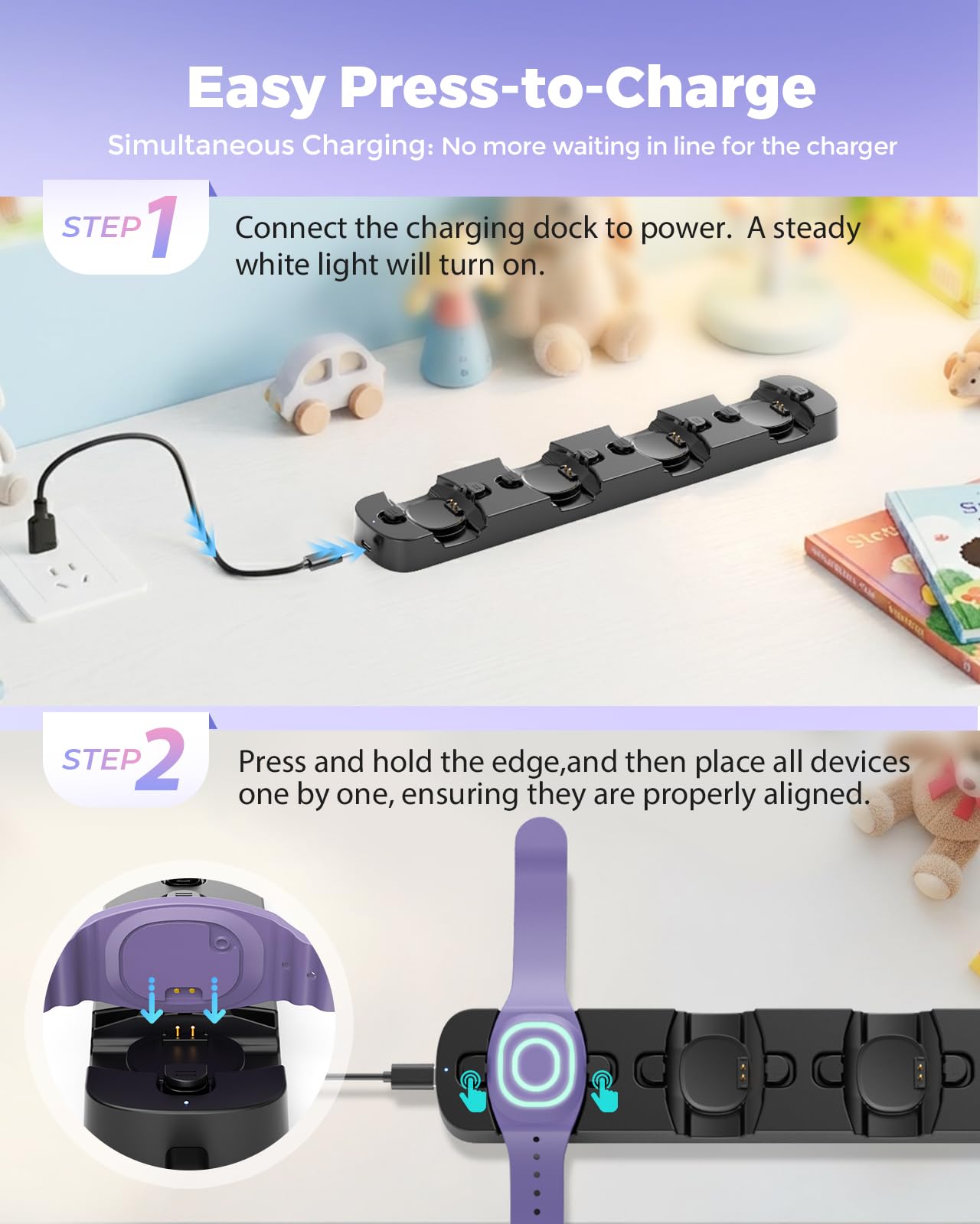 Amazon.com: Doohoeek Charging Station for MagicBand+ Plus Magic